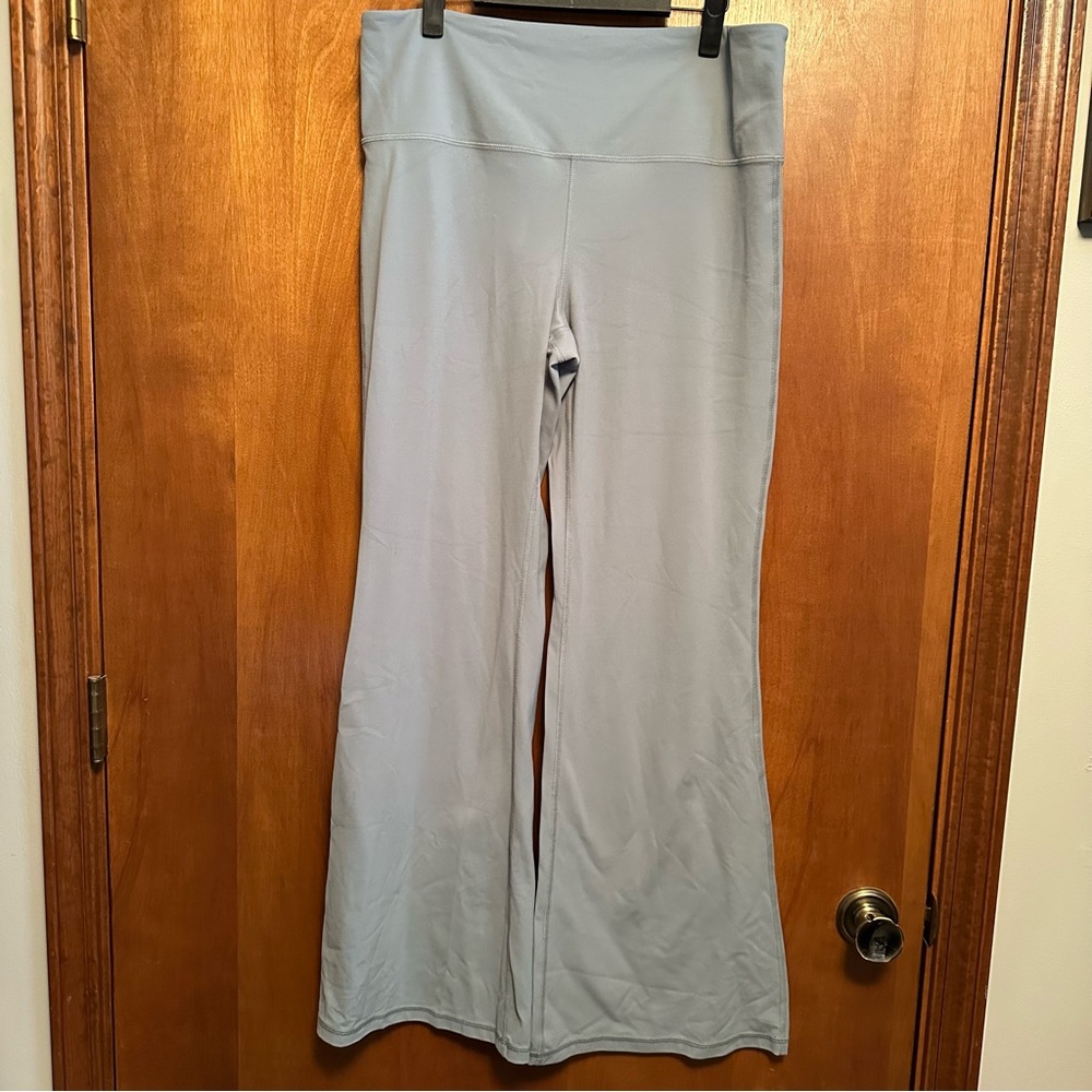 Athleta Flare Legging Pants Extra Large Bluish Green